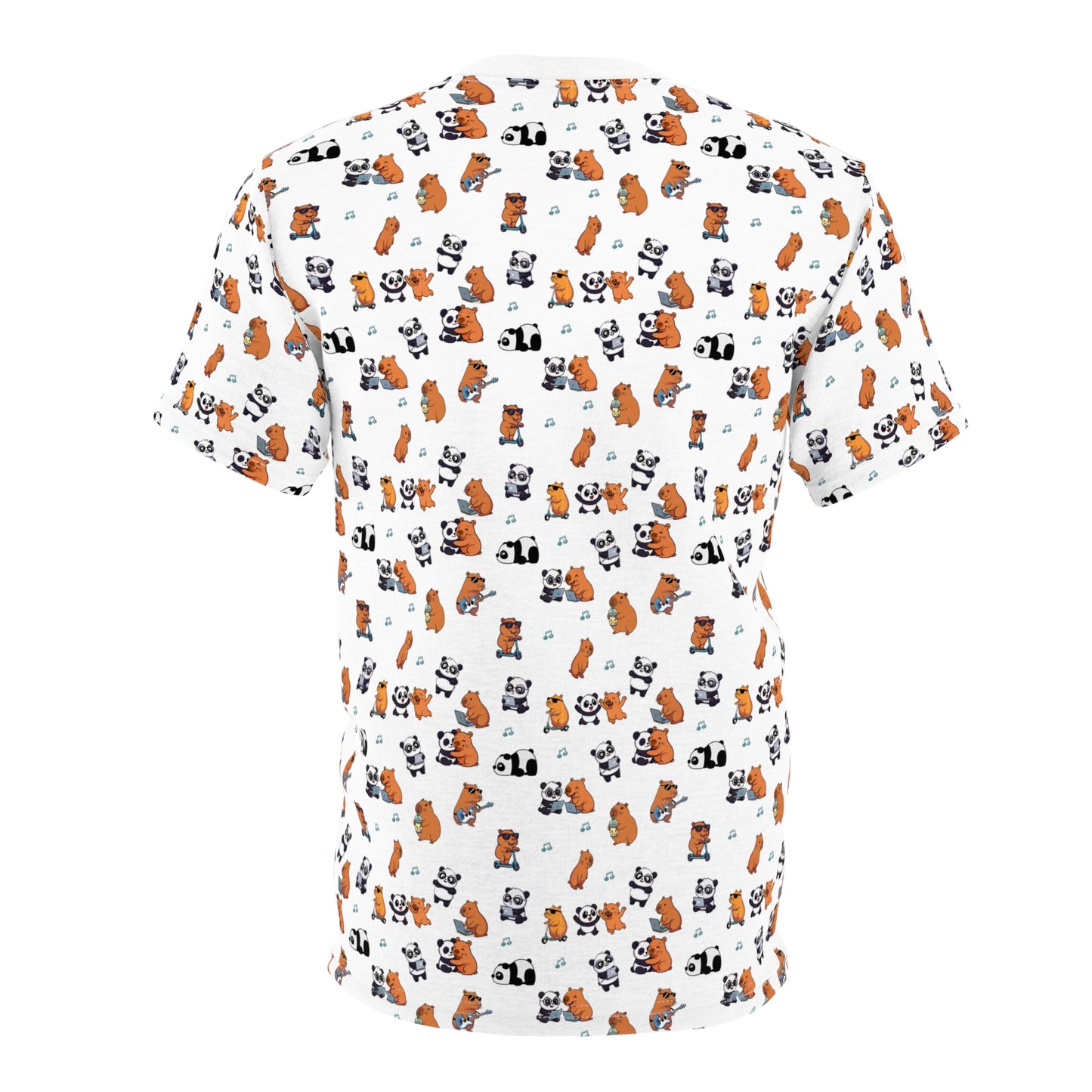 Capy_Panda_Playful Tee_Mock_up back