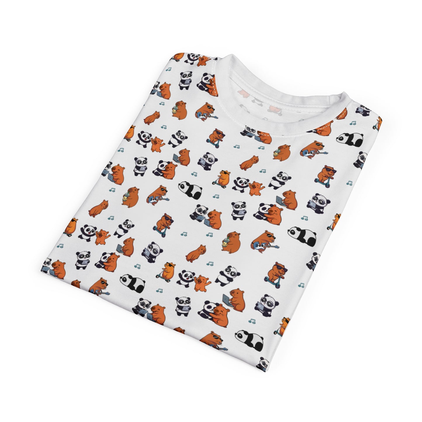 Capy_Panda_Playful Tee Folded