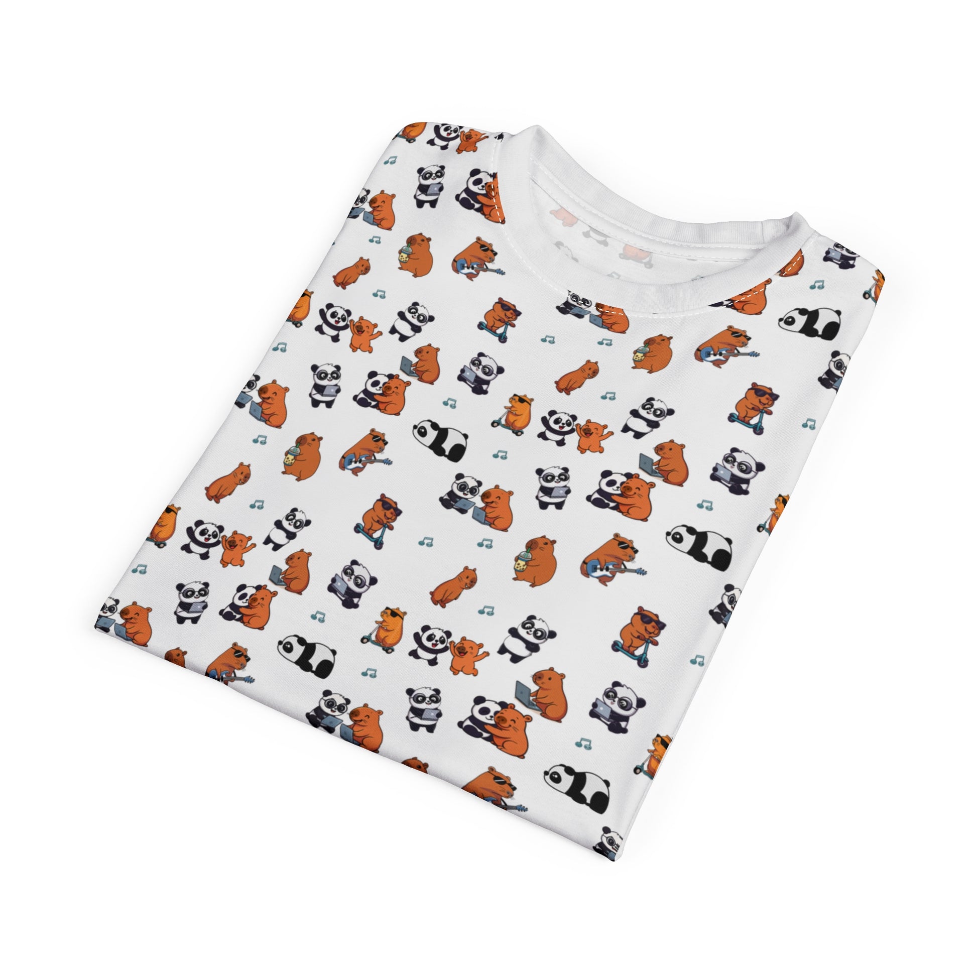 Capy_Panda_Playful Tee Folded