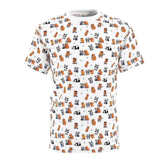 Capy & Panda Playful Tee mock up