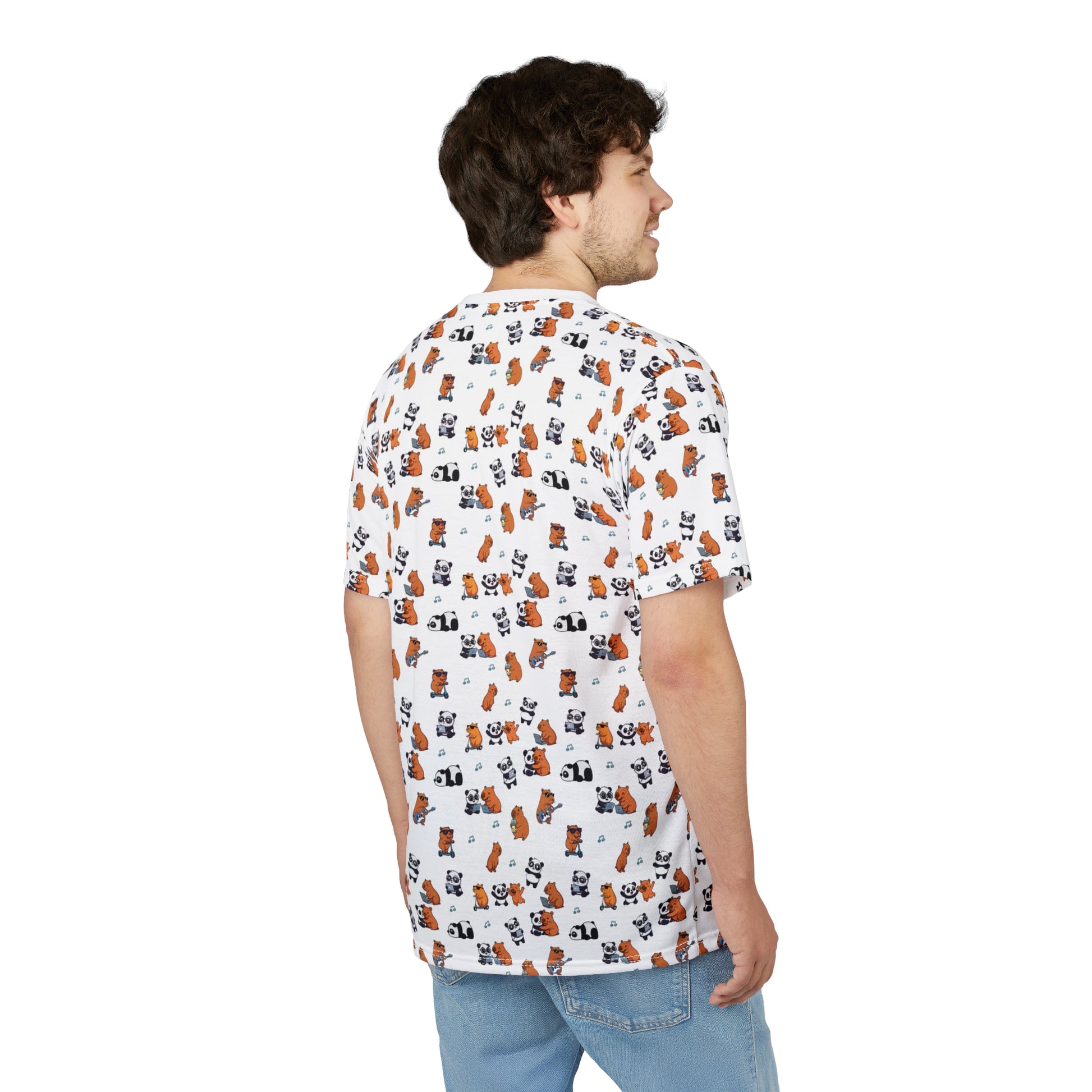Capy_Panda_Playful tee_facing_back