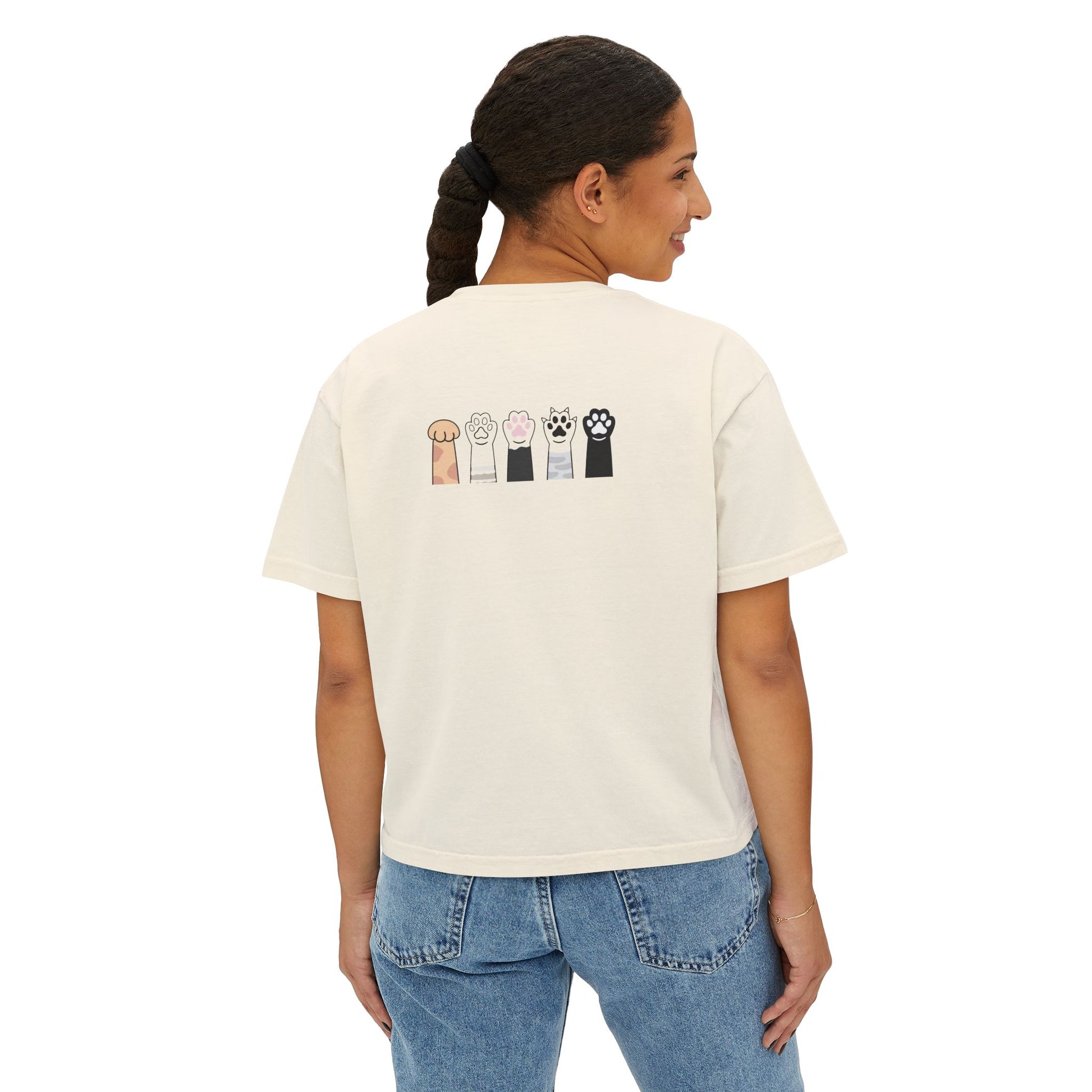 Cat_Mom_Tee_Back_Ivory woman one
