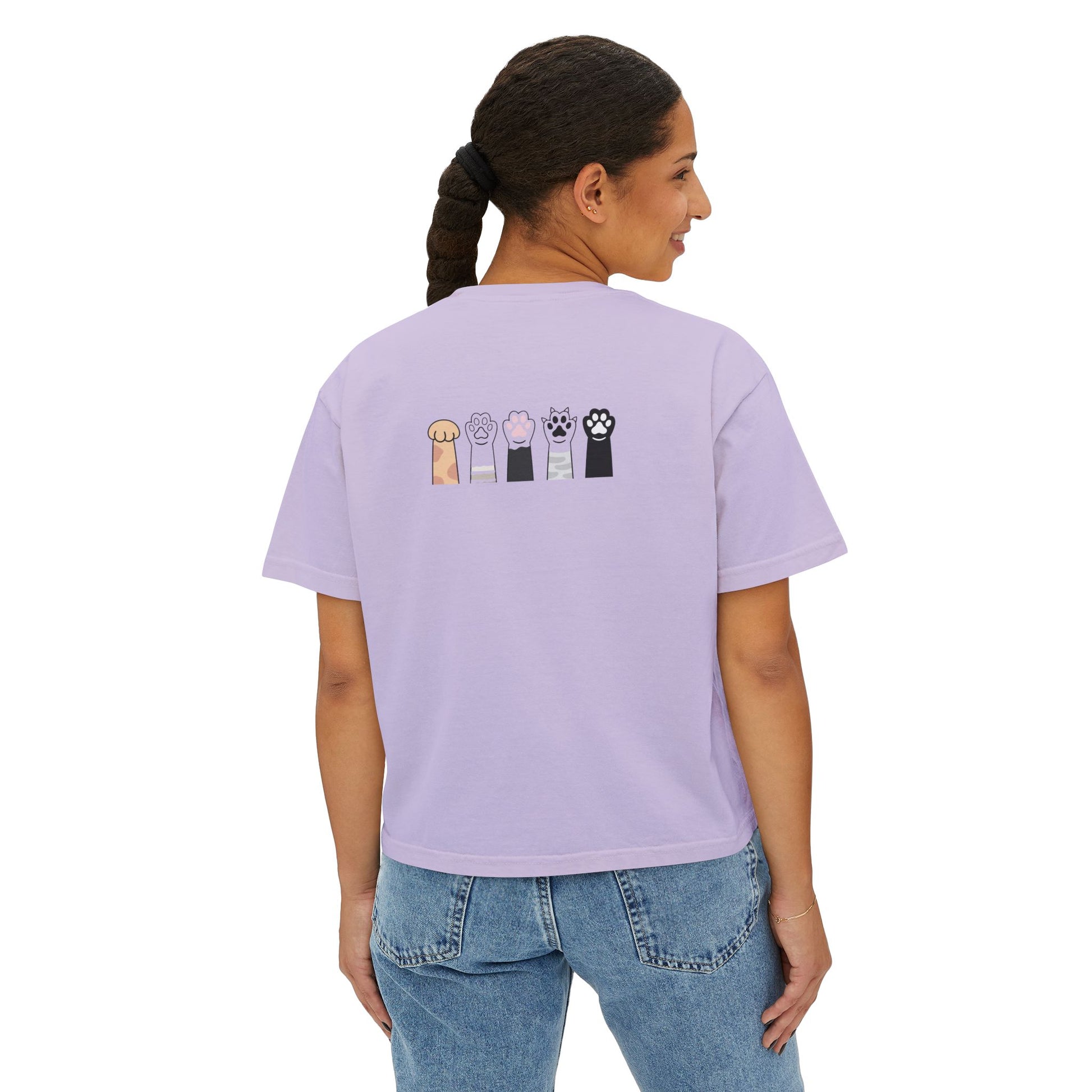 Cat_Mom_Tee_Back Orchid woman one