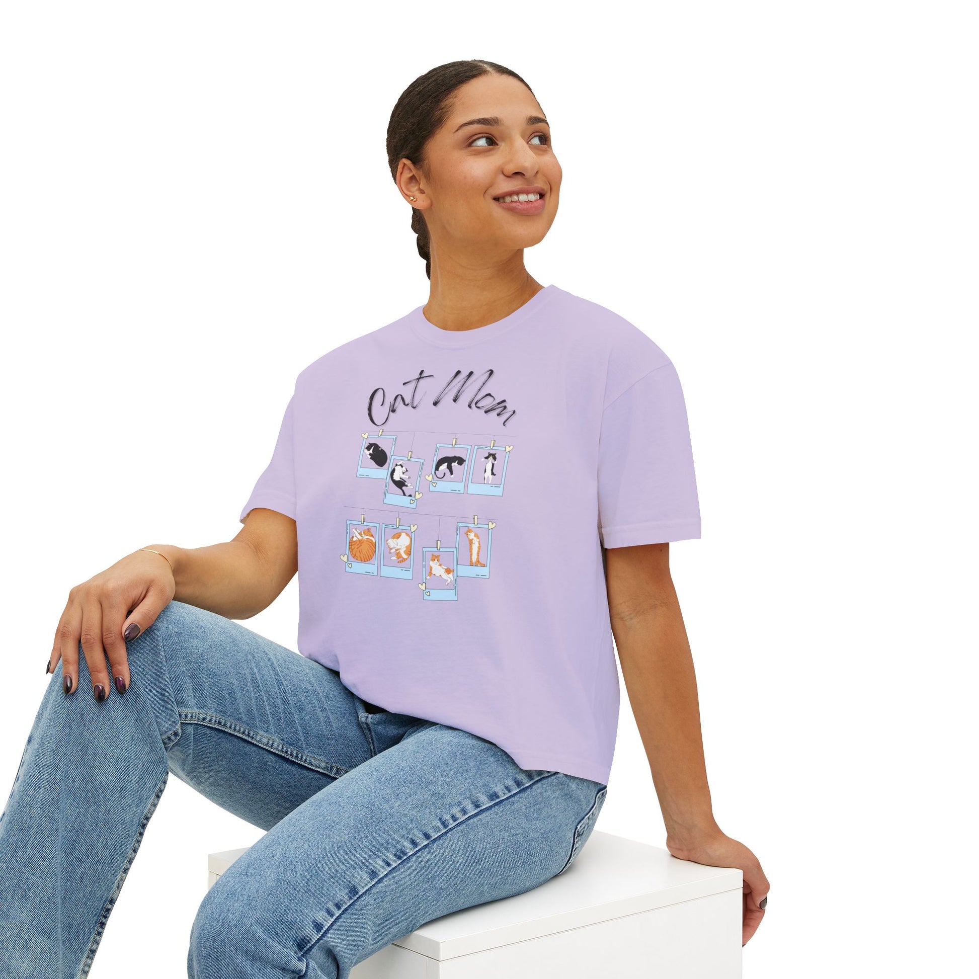 Cat_Mom_Tee_side Orchid woman one