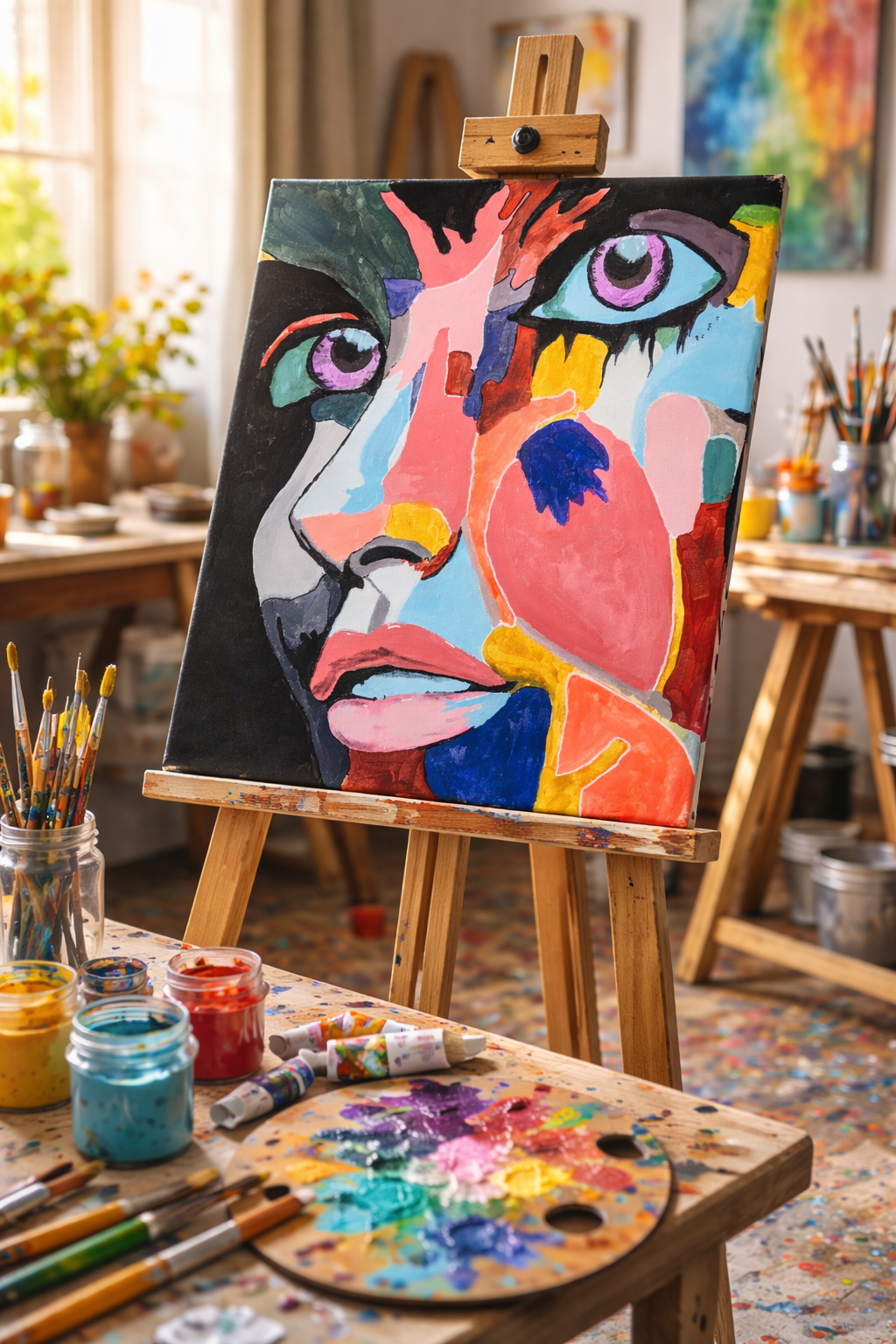 La Bella. Canvas mounted on stretcher bars