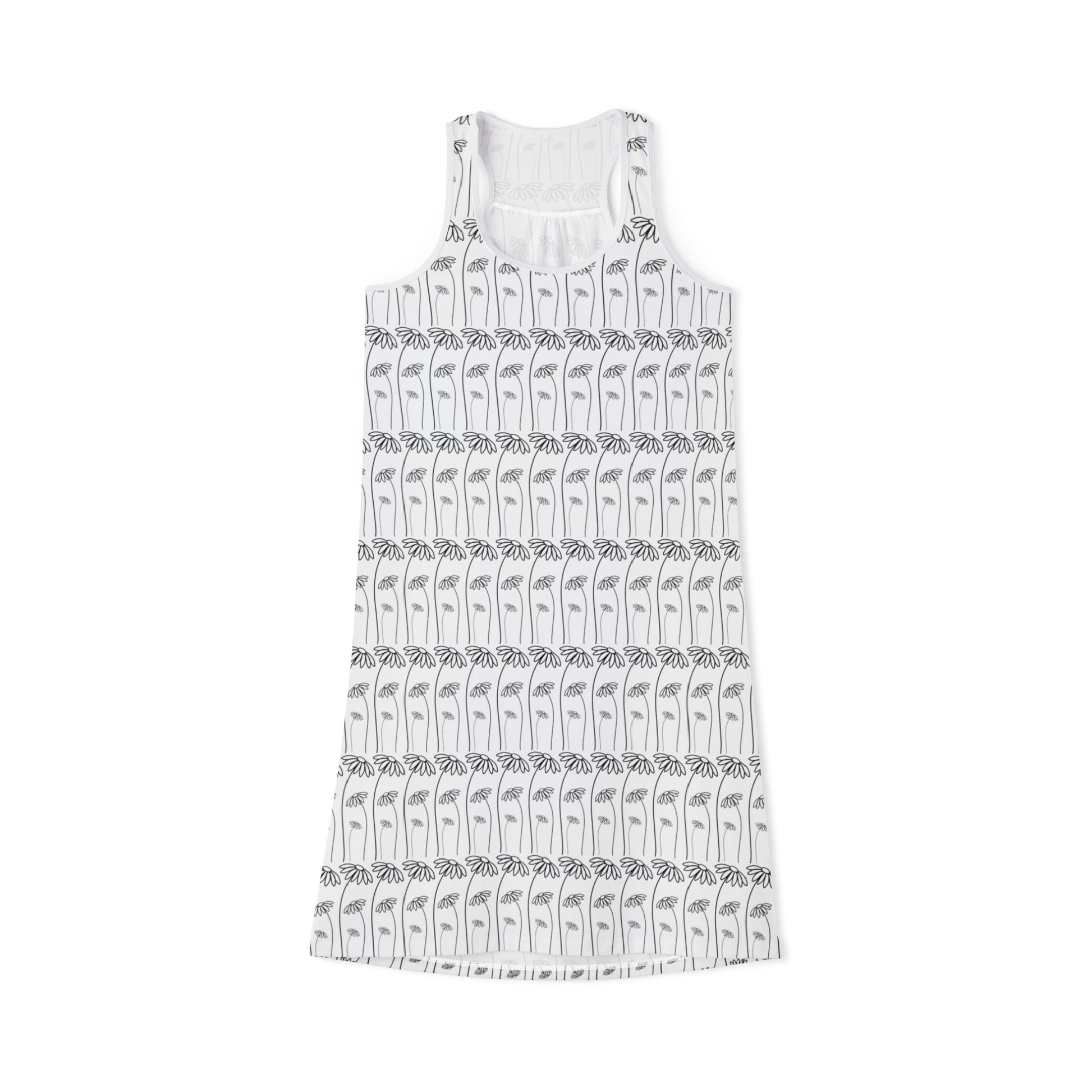 Just a flower white dress front