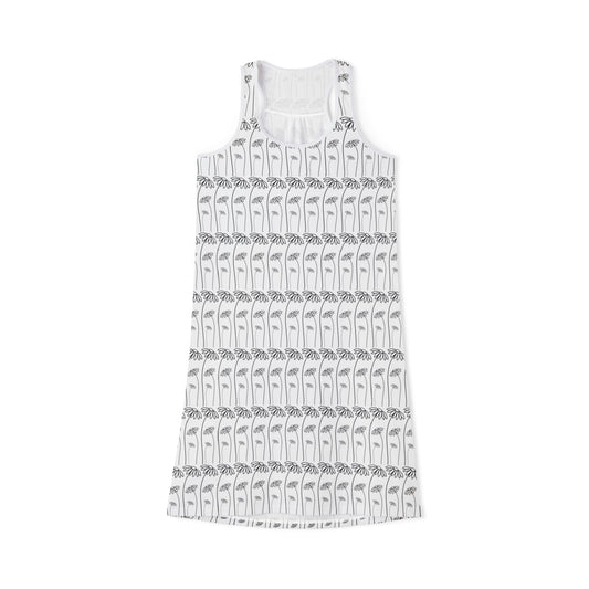Just a flower white dress front