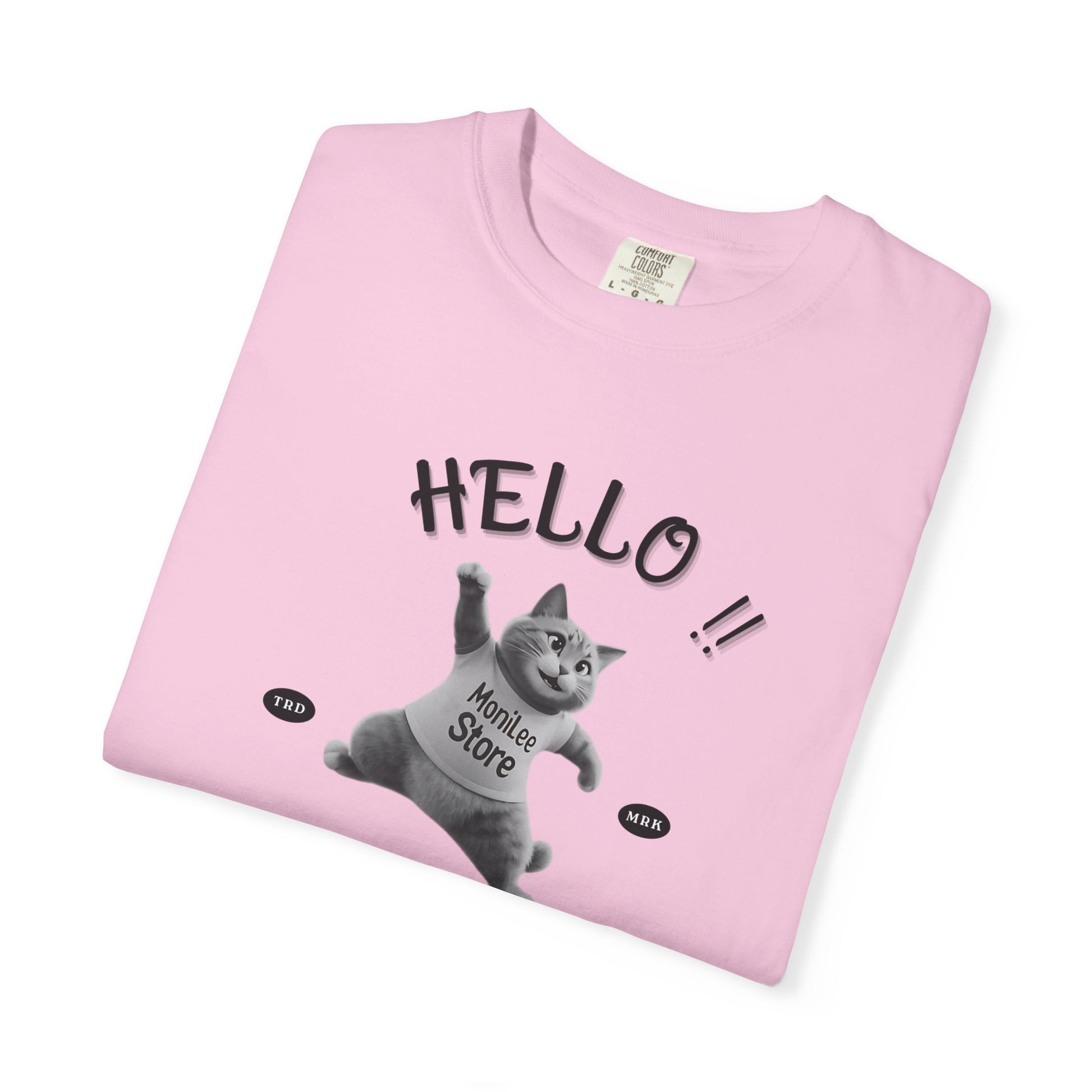 Moni Lee Cat Folded. Blossom short sleeved Tee.