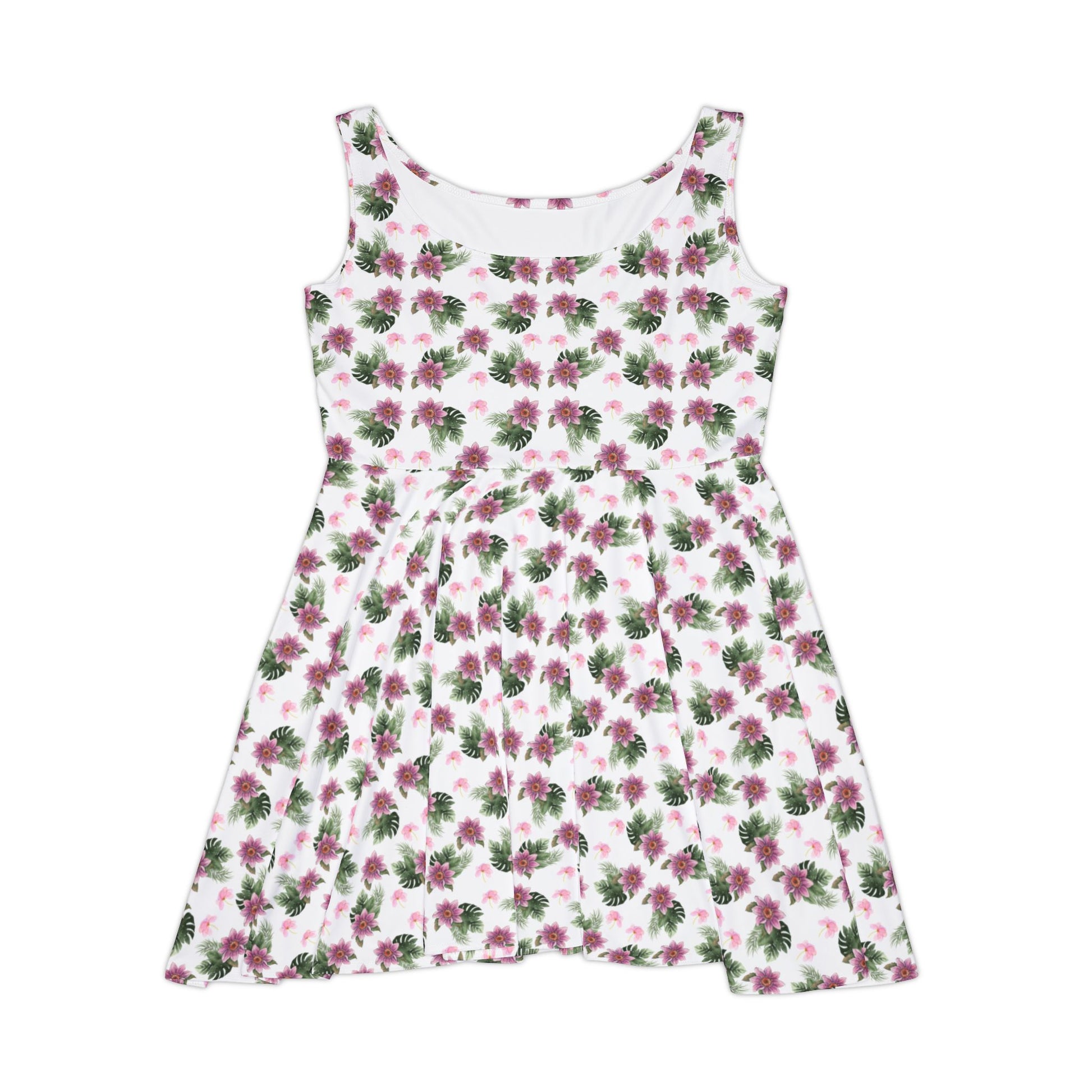 Pink Flower Skater Dress – MoniLee Store Pink Flower Skater Dress – MoniLee Store