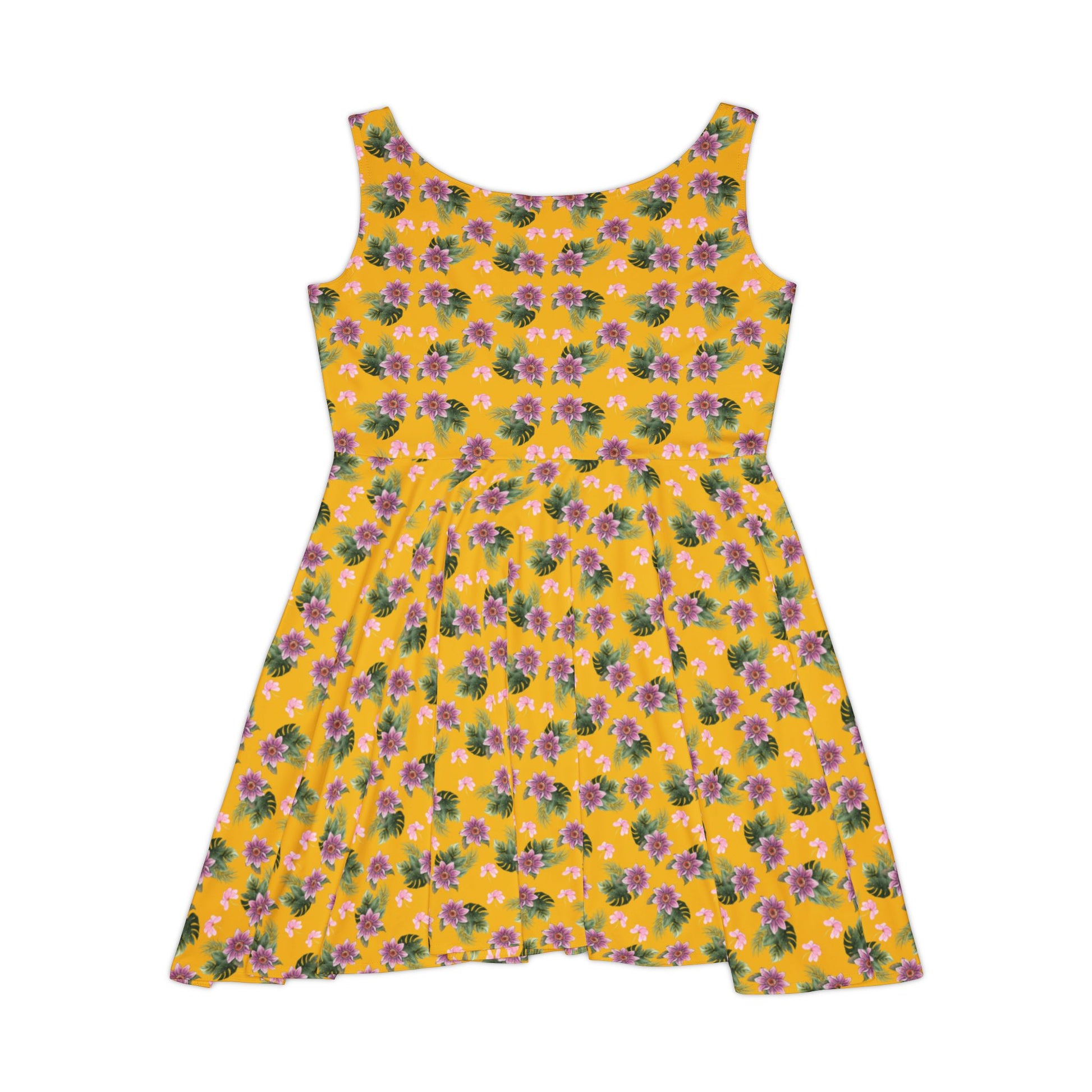 summer dress vibrant yellow back