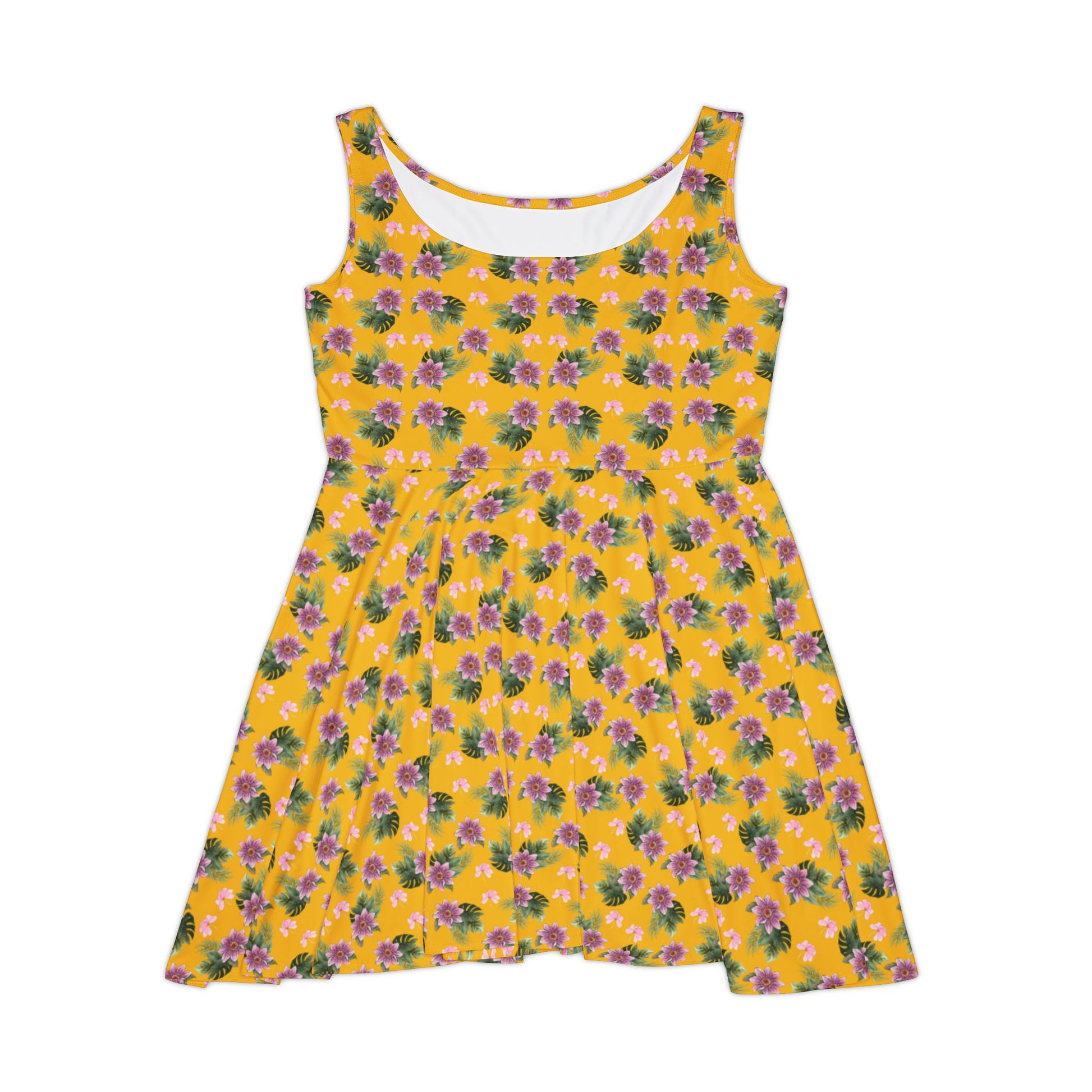 summer dress vibrant yellow front