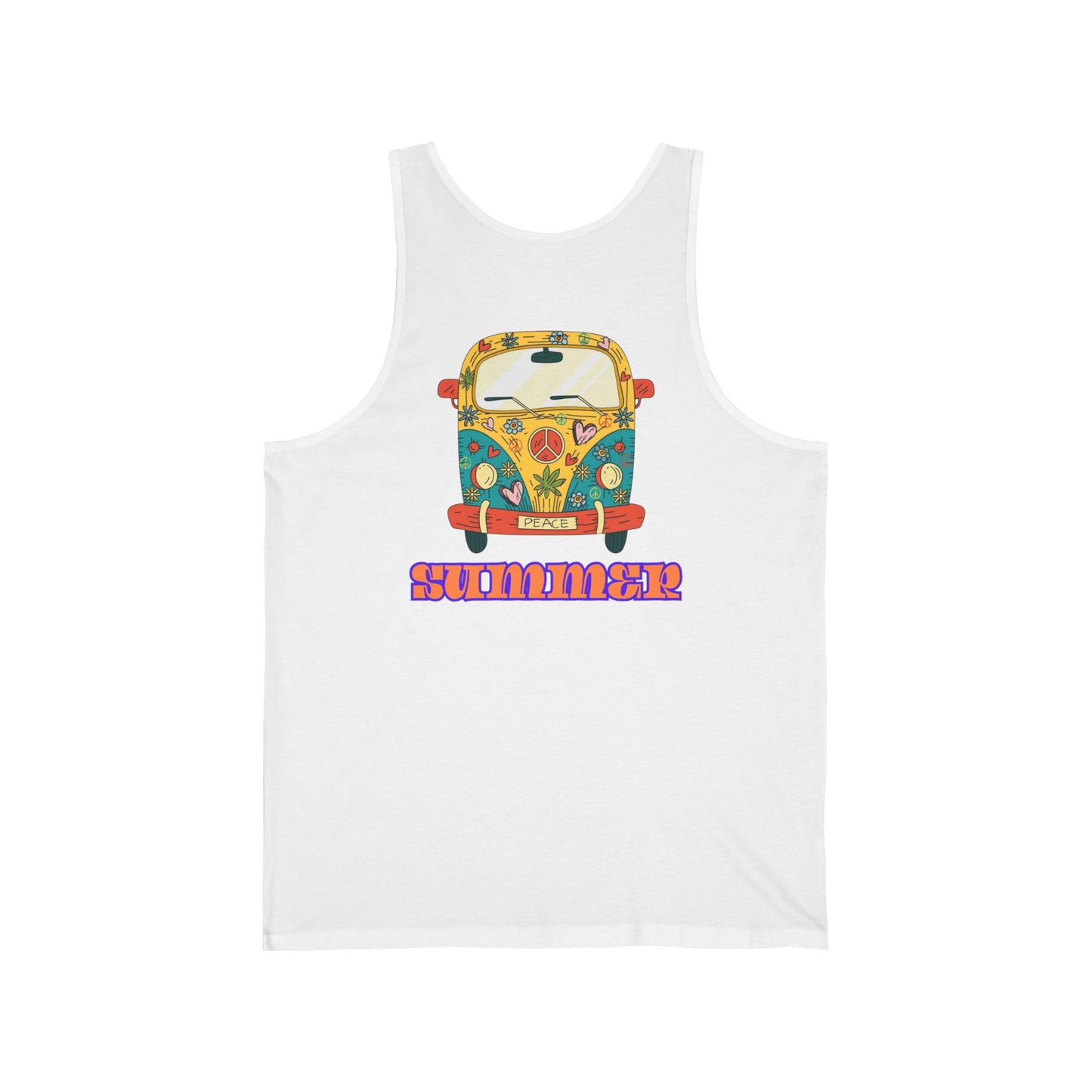 Tank Top, Summer Vibes T-Shirt, Bright Colors, Original Design, Beach Wear