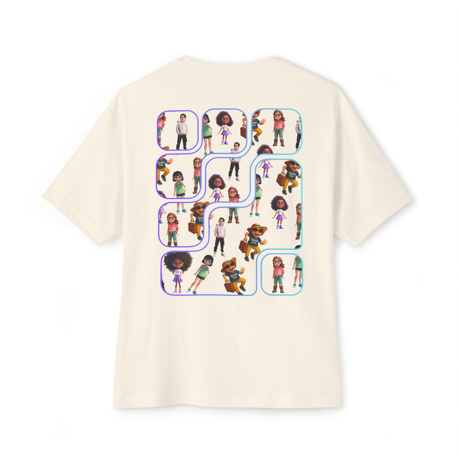 vibrant people the ultimate oversize tee. Natural back