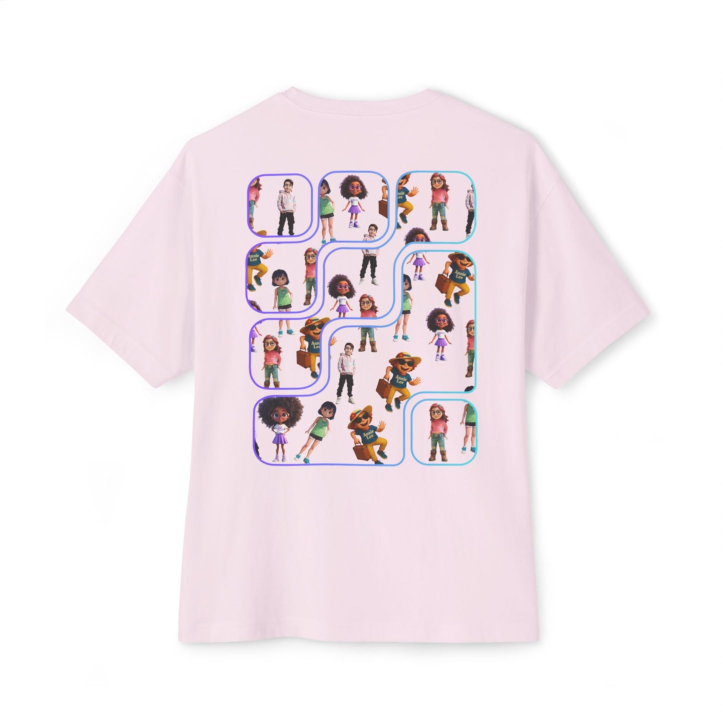 Vibrant people the ultimate oversize tee. back soft pink