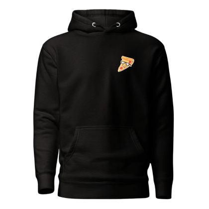 hoodie front full view with pizza slice