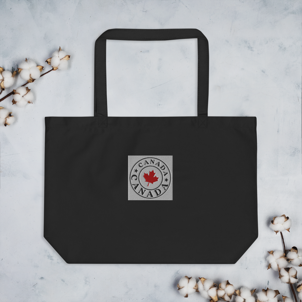 Canada Embroidery Stamp. Tote bag