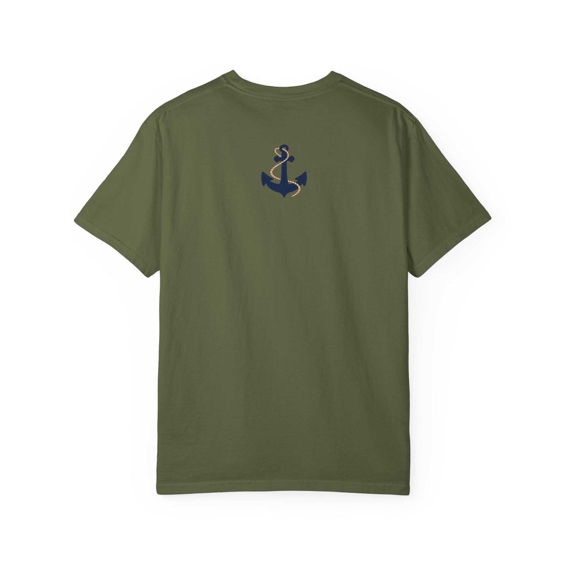 marine style tee. back hemp