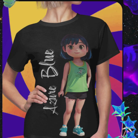 Blue Azure T-Shirt. Video Clip 