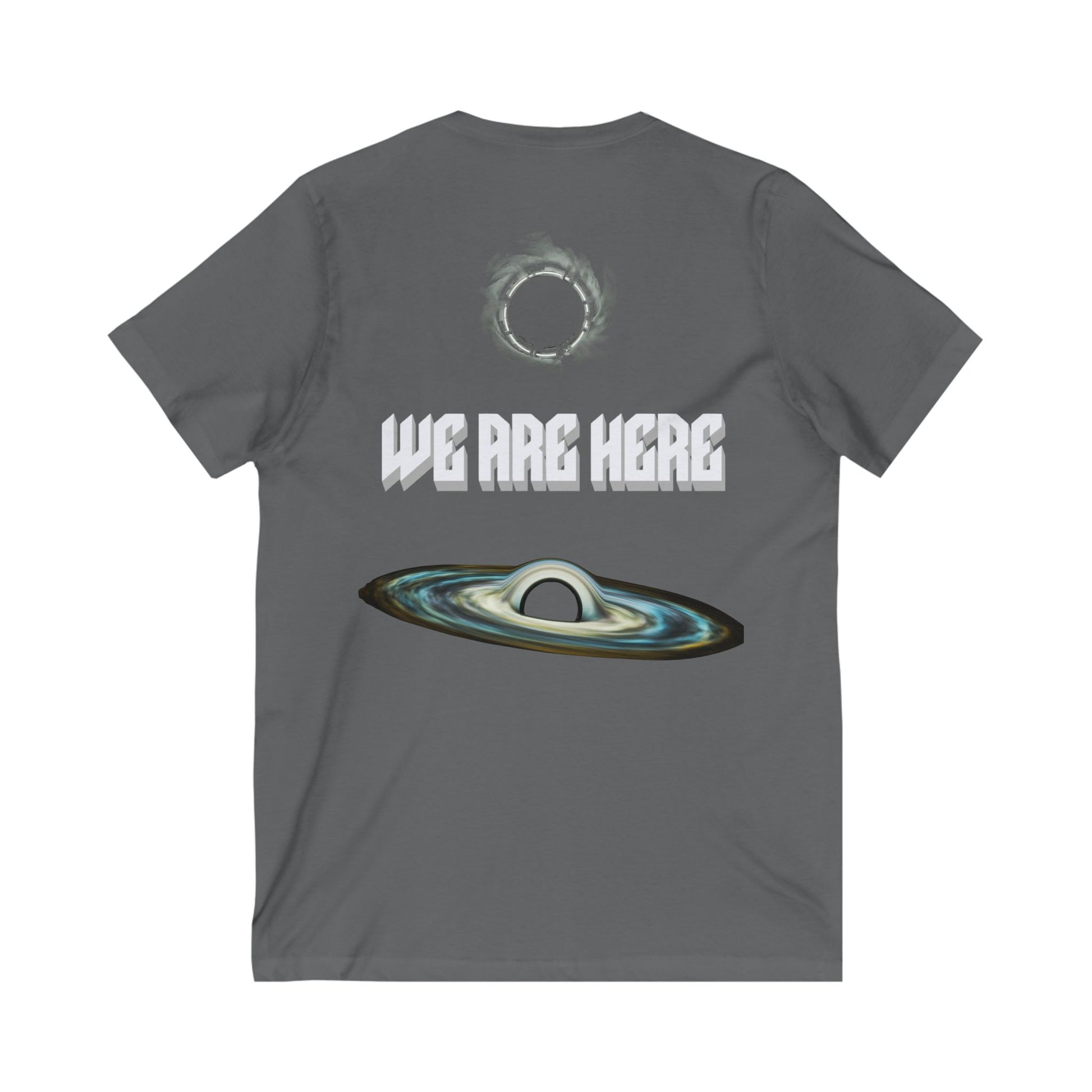 wonders universe back t-shirt we are here asphalt